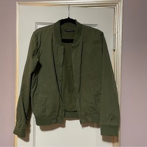 Brandy Melville Army Green Bomber Jacket